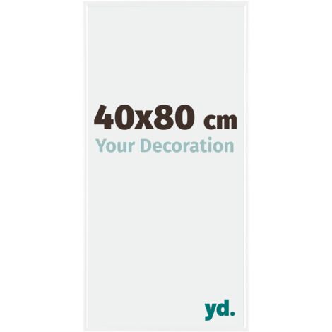 yd. - Cadre photo 40x80 - Blanc Brillant - Plastique - Evry