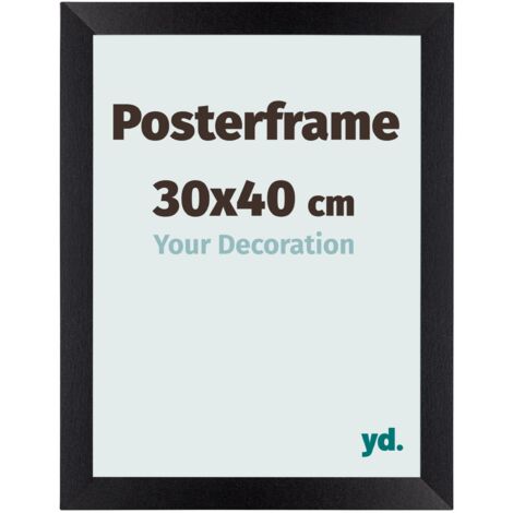 yd. - Cadre photo 30x40 - Noir Mat - MDF - Parma