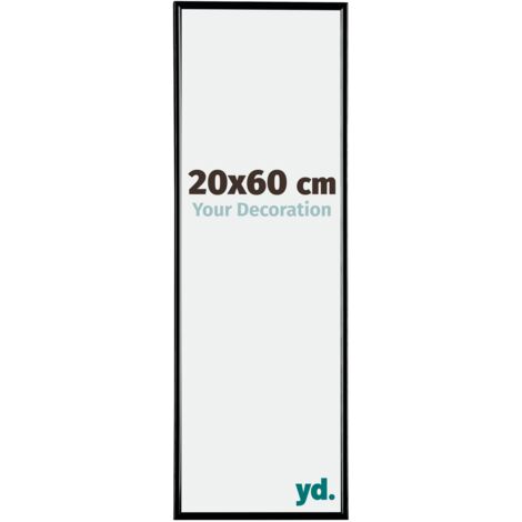 yd. - Cadre photo 20x60 - Noir Brillant - Plastique - Evry
