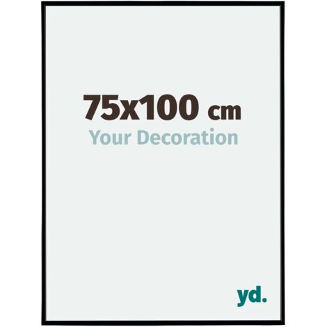yd. - Cadre photo 75x100 - Noir Mat - Plastique - Evry