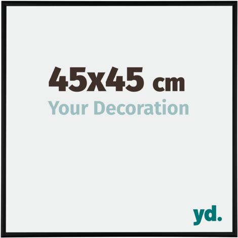 yd. - Cadre photo 45x45 - Noir Mat - Aluminium - Kent