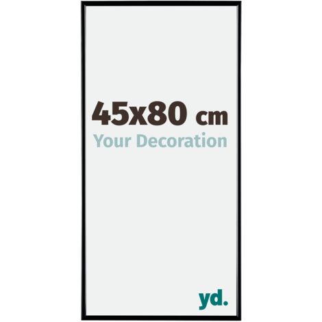 yd. - Cadre photo 45x80 - Noir Brillant - Plastique - Evry