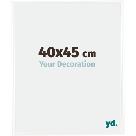 yd. - Cadre photo 40x45 - Blanc Brillant - Plastique - Bordeaux
