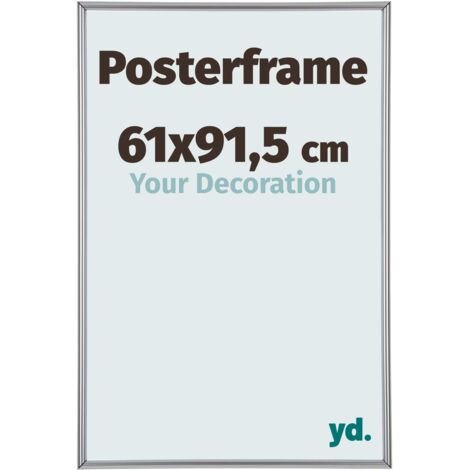 yd. - Cadre photo 61x91.5 - Argent Brillant - Plastique - Paris