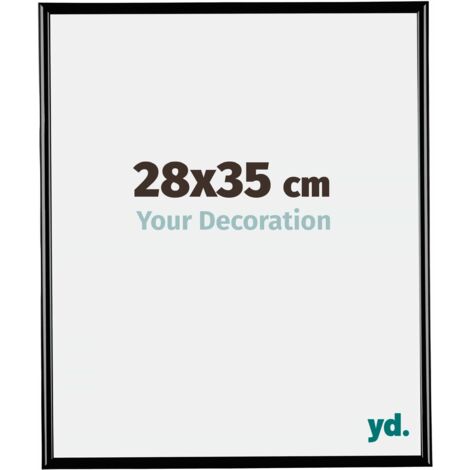 yd. - Cadre photo 28x35 - Noir Brillant - Plastique - Bordeaux (1/5)