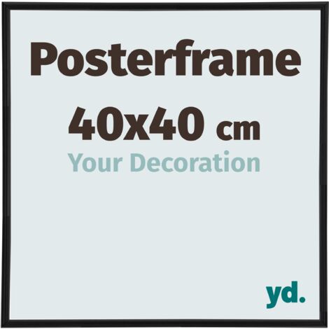 yd. - Cadre photo 40x40 - Noir Mat - Plastique - Paris