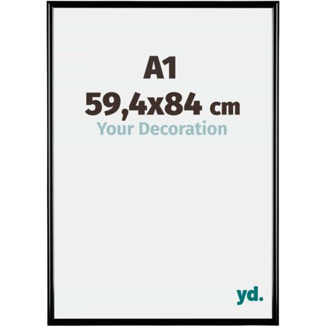 yd. - Cadre photo A1 59.4x84 - Noir Brillant - Plastique - Bordeaux