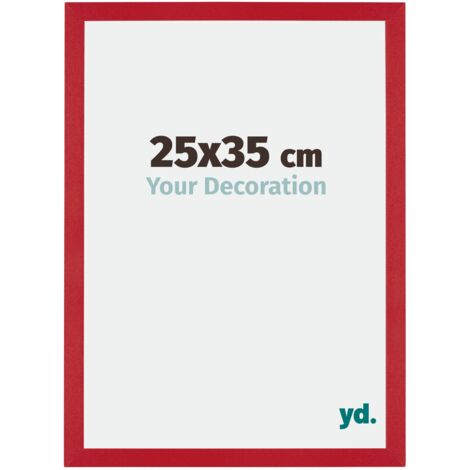 yd. - Cadre photo 25x35 - Rouge - MDF - Mura