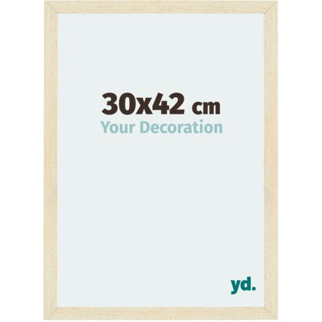 yd. - Cadre photo 30x42 - Sable Patine - MDF - Mura (1/5)