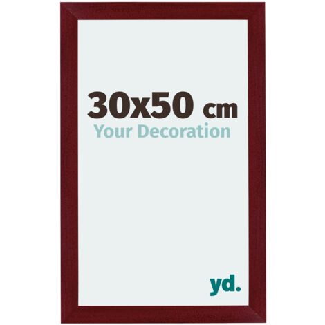 yd. - Cadre photo 30x50 - Vin Rouge Patine - MDF - Mura