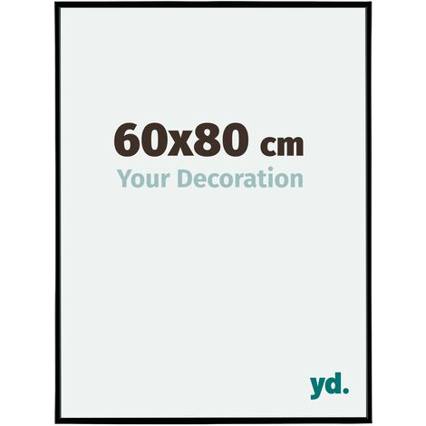 yd. - Cadre photo 60x80 - Noir Mat - Plastique - Evry