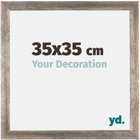 yd. - Cadre photo 35x35 - Metal Vintage - MDF - Mura