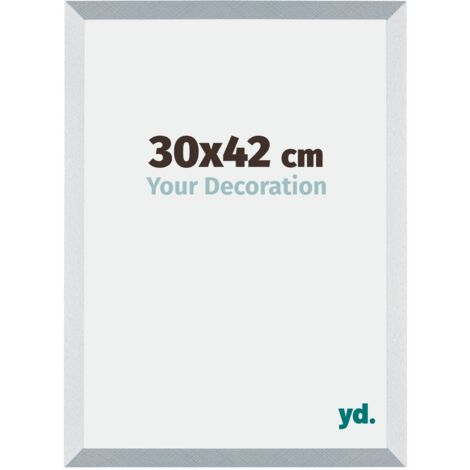yd. - Cadre photo 30x42 - Aluminium Brosse - MDF - Mura