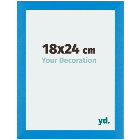 yd. - Cadre photo 18x24 - Bleu Brillant - MDF - Mura