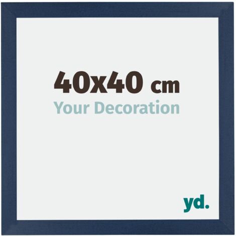 yd. - Cadre photo 40x40 - Bleu Fonce Patine - MDF - Mura (1/5)