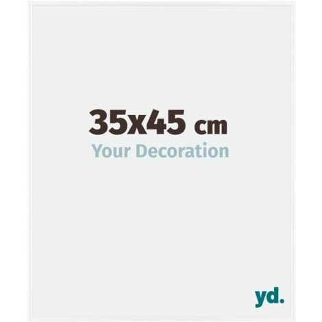 yd. - Cadre photo 35x45 - Blanc Brillant - Plastique - Evry