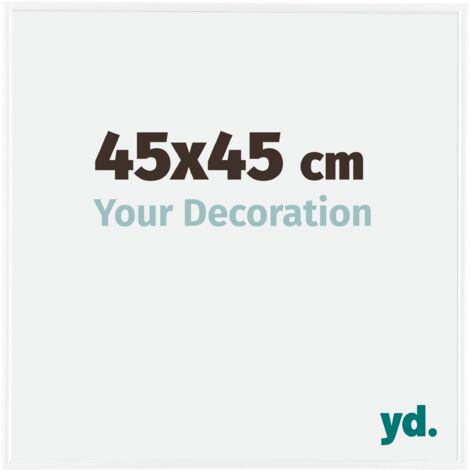 yd. - Cadre photo 45x45 - Blanc Brillant - Plastique - Evry
