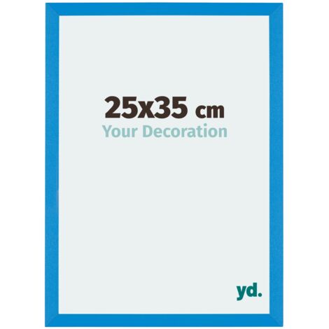 yd. - Cadre photo 25x35 - Bleu Brillant - MDF - Mura