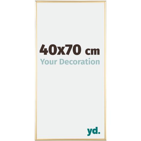 yd. - Cadre photo 40x70 - Or - Aluminium - Kent