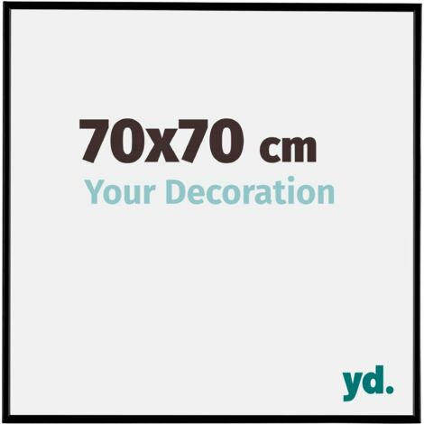 yd. - Cadre photo 70x70 - Noir Mat - Plastique - Evry