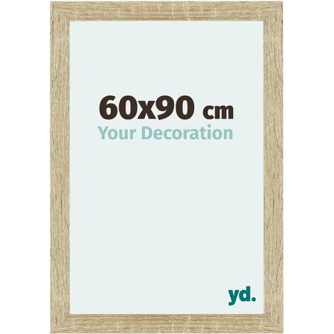 Your Decoration - 60x90 cm - Cadres Photo en MDF Avec Verre acrylique - Anti-Reflet - Excellente Qualité - Chêne Sonoma - Cadre Decoration Murale - Mura. (1/5)