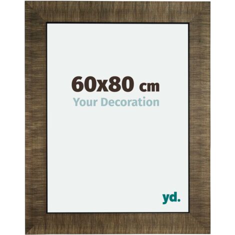 yd. - Cadre photo 60x80 - Champagne Brosse - Bois - Leeds (1/5)