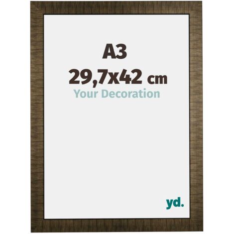 yd. - Cadre photo A3 29.7x42 - Champagne Brosse - Bois - Leeds (1/5)