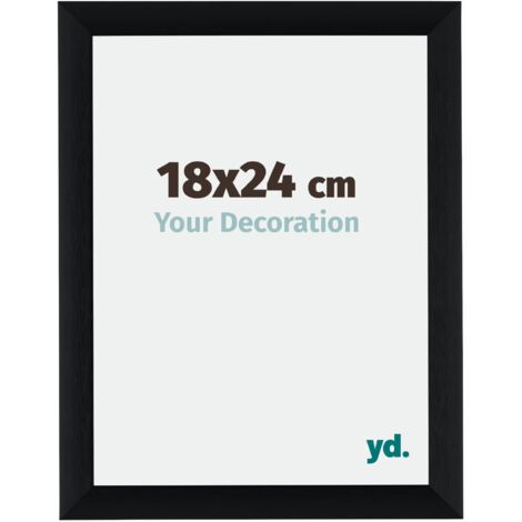 Your Decoration - 18x24 cm - Cadres Photos en Aluminium Avec acrylique - Anti-Reflet - Excellente Qualité - Noir Brossé - Cadre Decoration Murale - Tucson.