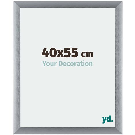 Your Decoration - 40x55 cm - Cadres Photos en Aluminium Avec acrylique - Anti-Reflet - Excellente Qualité - Argent Brossé - Cadre Decoration Murale - Tucson. (1/5)