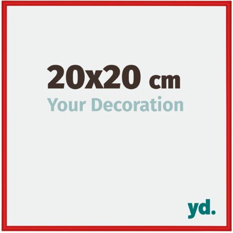 Your Decoration - 20x20 cm - Cadres Photos en Aluminium Avec Verre acrylique - Anti-Reflet - Excellente Qualité - Ferrari Rouge - Cadre Decoration Murale - New York.