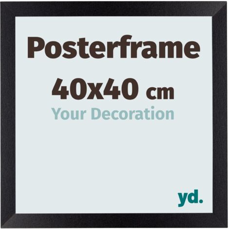 yd. - Cadre photo 40x40 - Noir Mat - MDF - Parma