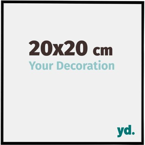yd. - Cadre photo 20x20 - Noir Mat - Plastique - Evry