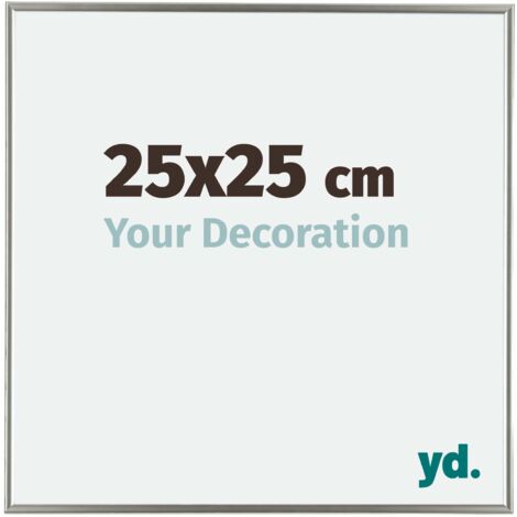 yd. - Cadre photo 25x25 - Champagne - Plastique - Evry
