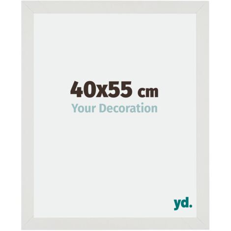 yd. - Cadre photo 40x55 - Blanc Mat - MDF - Mura