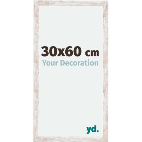 yd. - Cadre photo 30x60 - White Wash - MDF - Catania (1/5)