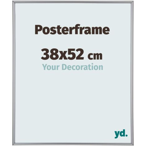 yd. - Cadre photo 38x52 - Argent Brillant - Plastique - Paris
