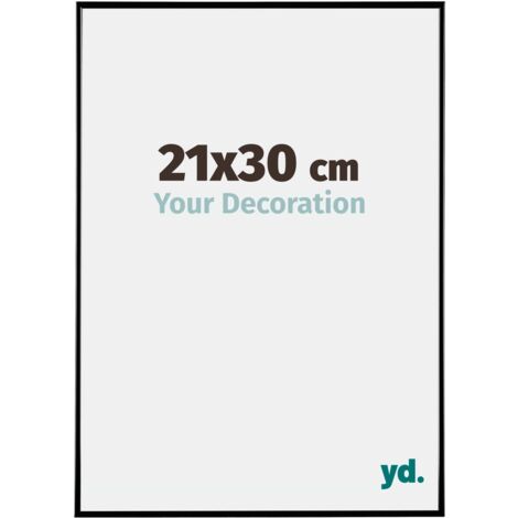 yd. - Cadre photo 21x30 - Noir Brillant - Plastique - Evry