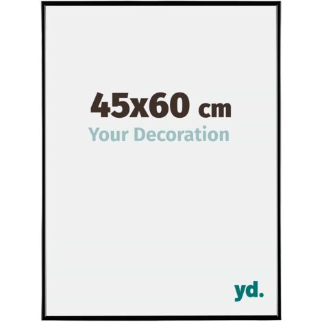 yd. - Cadre photo 45x60 - Noir Brillant - Plastique - Evry