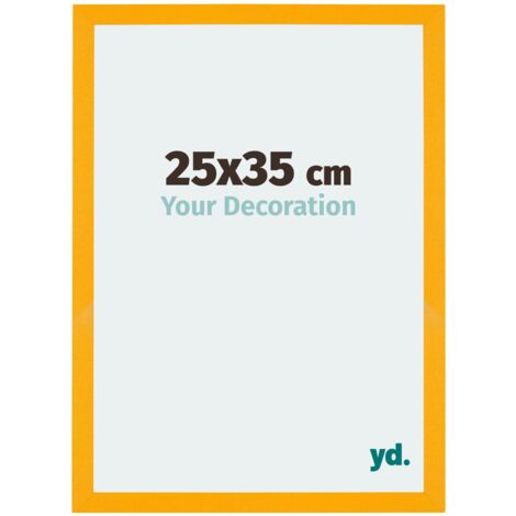 yd. - Cadre photo 25x35 - Jaune - MDF - Mura