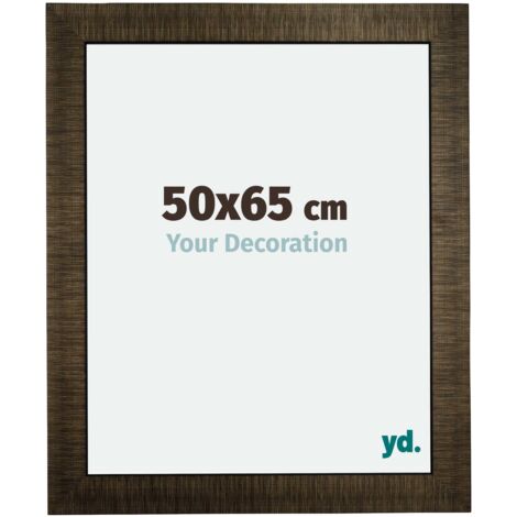 yd. - Cadre photo 50x65 - Champagne Brosse - Bois - Leeds (1/5)