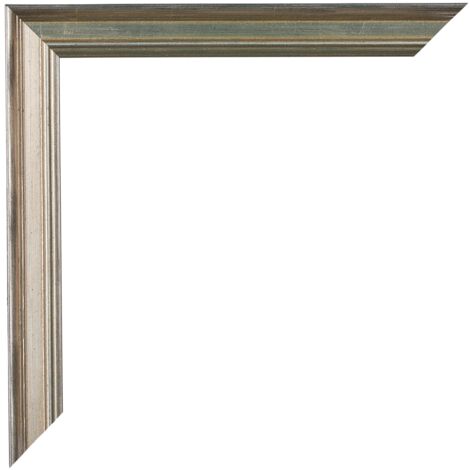 Cadre Photo 40x50 cm - Argent - Bois - Lincoln.