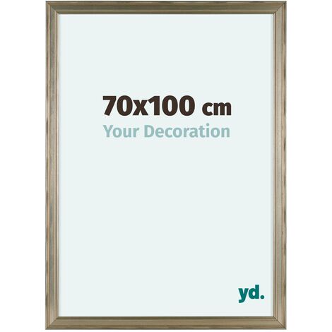 Cadre Photo 70x100 cm - Argent - Bois - Lincoln.