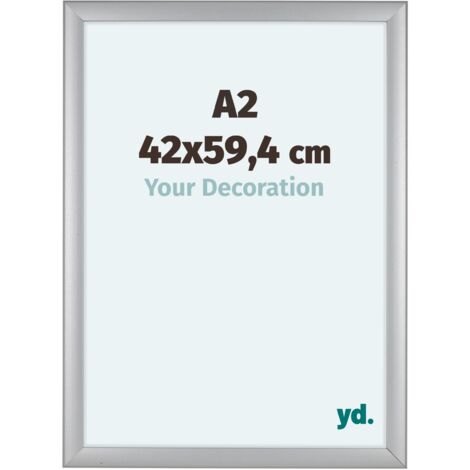 Cadre Photo 40x45 cm - Argent Mat - MDF - Como