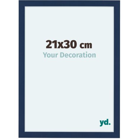 yd. - Cadre photo 21x30 - Bleu Fonce Patine - MDF - Como (1/5)