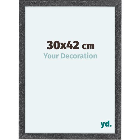 yd. - Cadre photo 30x42 - Gris Patine - MDF - Como (1/5)