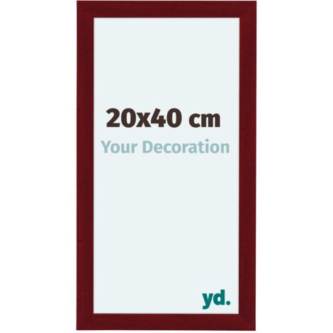 yd. - Cadre photo 20x40 - Vin Rouge Patine - MDF - Como (1/5)