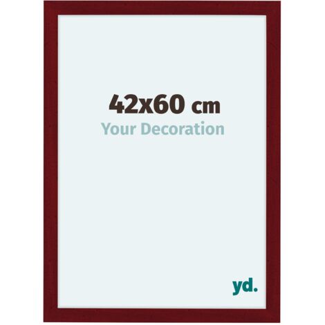 yd. - Cadre photo 42x60 - Vin Rouge Patine - MDF - Como (1/5)