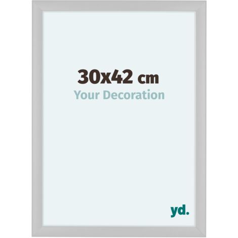 yd. - Cadre photo 30x42 - Blanc Brillant - MDF - Como (1/5)