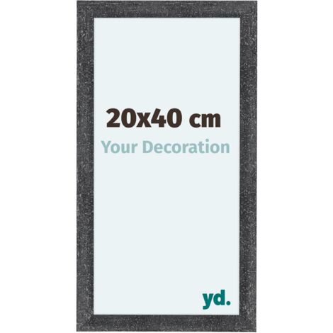 yd. - Cadre photo 20x40 - Gris Patine - MDF - Como (1/5)