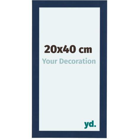 yd. - Cadre photo 20x40 - Bleu Fonce Patine - MDF - Como (1/5)